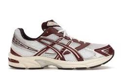 ASICS gel-1130 white/maroon banner