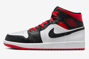 Air Jordan 1 Mid Gym Red Black Toe