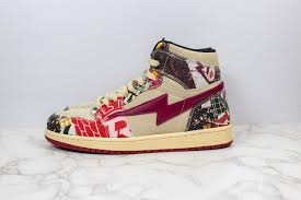 Reves pair/Air kiy 85 hi TAN Maroon Multi