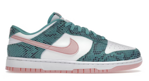 Nike Dunk Low Snakeskin Washed Teal Bleached Coral