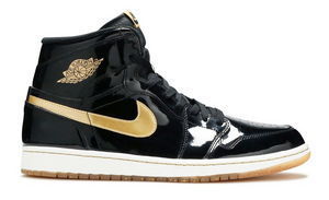 Nike Air Jordan Retro 1 High OG Black Gold PL