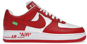 Louis Vuitton Nike Air Force 1 Low By Virgil Abloh White Red